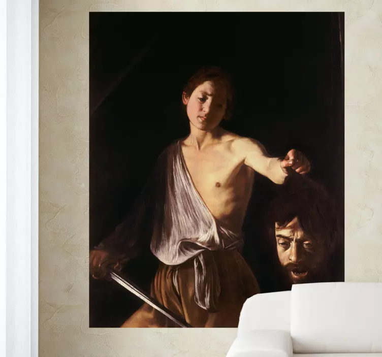 David and Goliath Vinyl Wall Stickers Decor - TenStickers