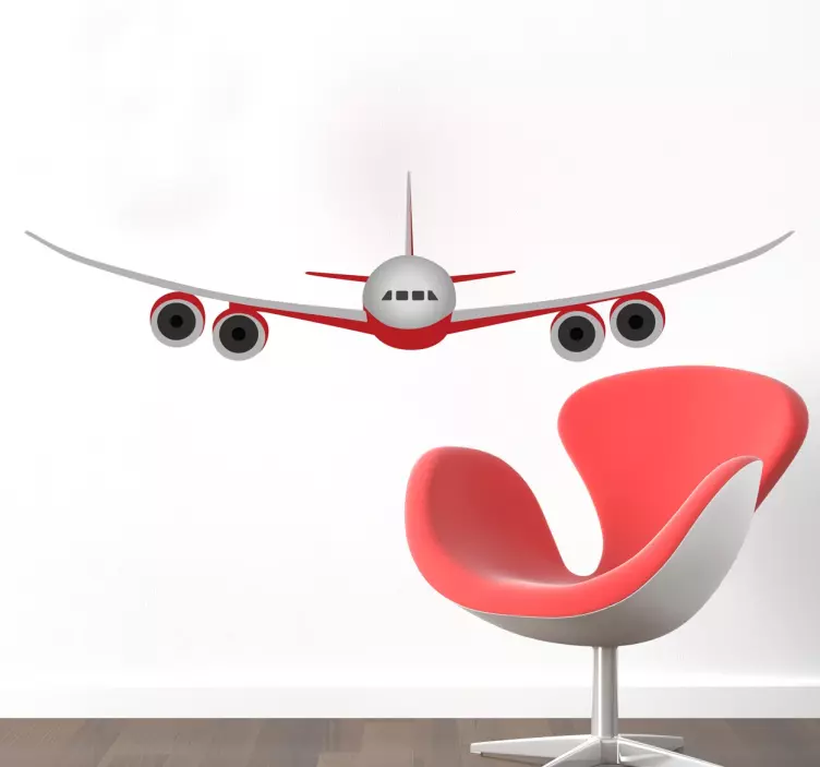 Decorative Airliner Vinyl Sticker - TenStickers