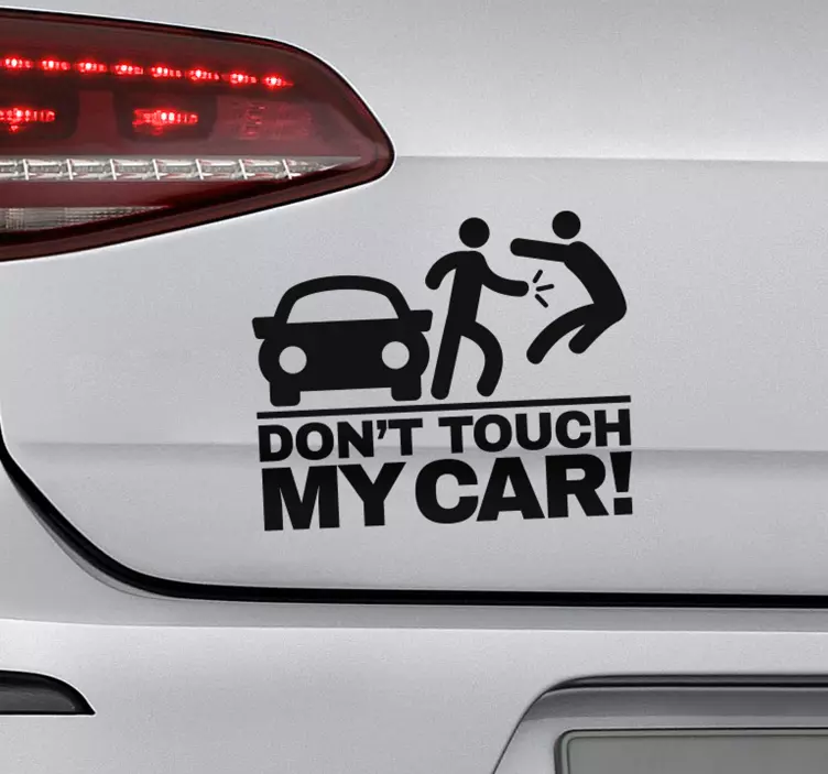 Don´t Touch My Car Vehicle Decal - TenStickers
