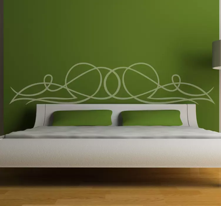 Double Loop Headboard Decal - TenStickers