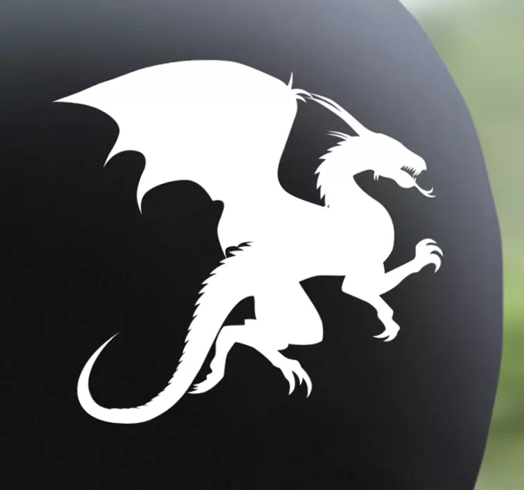 Dragon Helmet Bicycle Decal - TenStickers