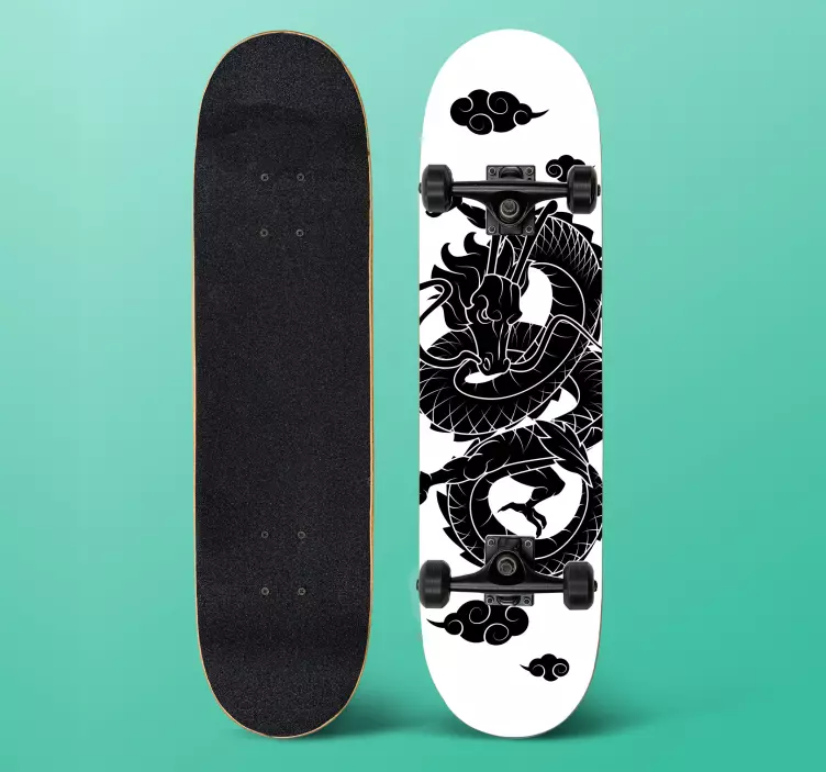 Dragon Skateboard Graphic dinosaur wall sticker - TenStickers
