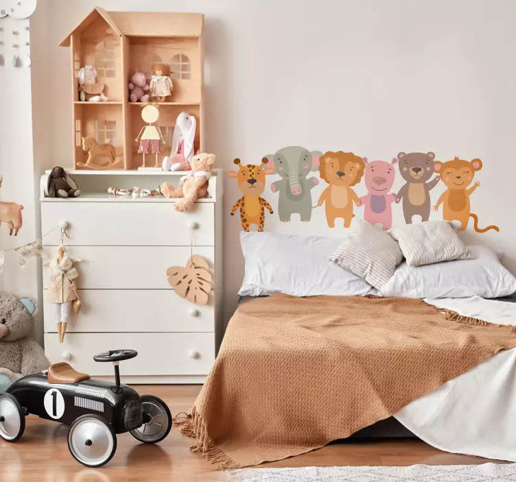 Drawings of Animals Header wild animal decal - TenStickers