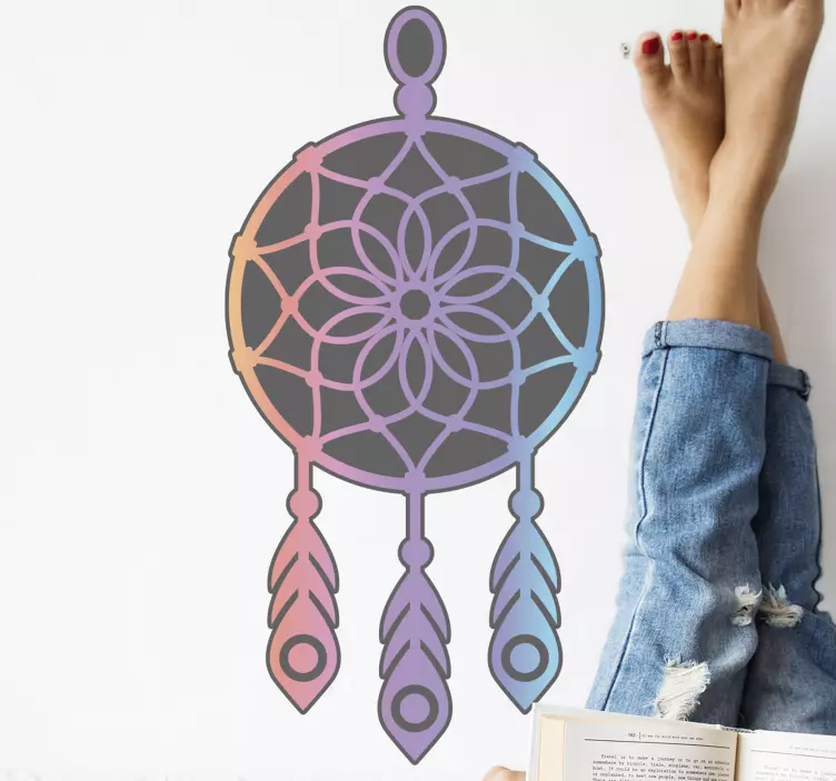 Dreamcatcher with black background object decal - TenStickers