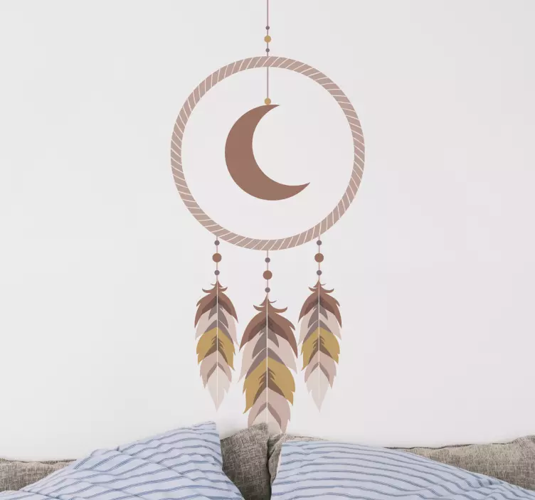 Dreamcatcher with moon object decal - TenStickers
