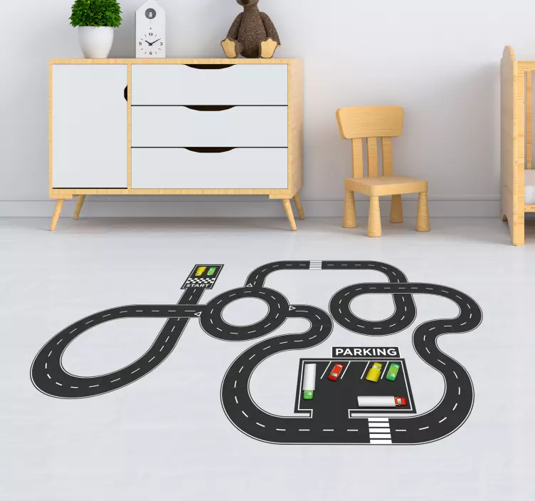Driving Circuit floor sticker - TenStickers