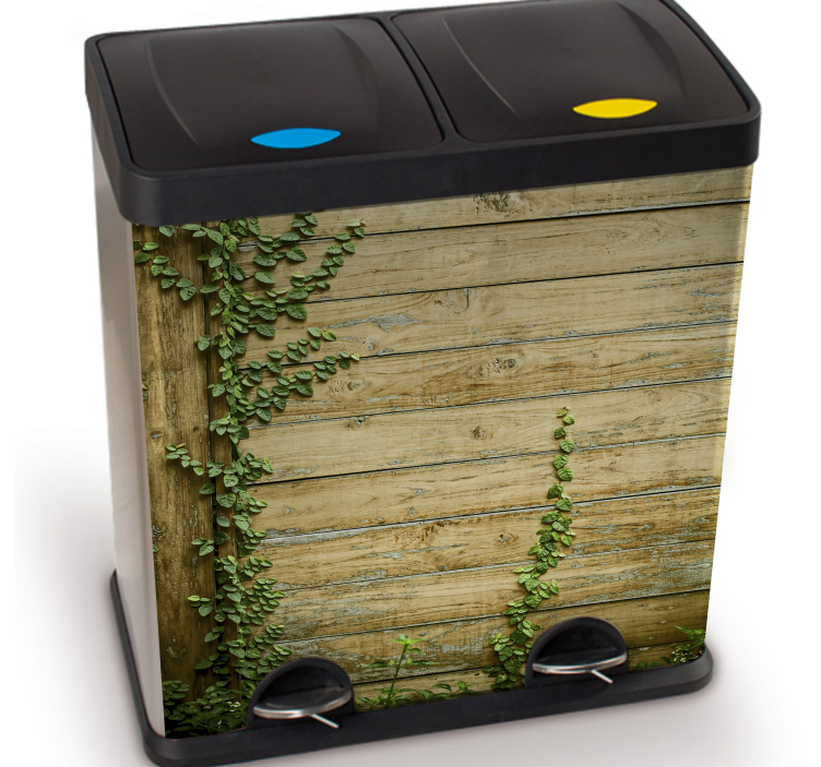 Dustbin container vinyl  sticker - TenStickers