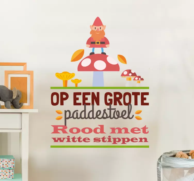 Dutch gnome child fairy tale decal - TenStickers