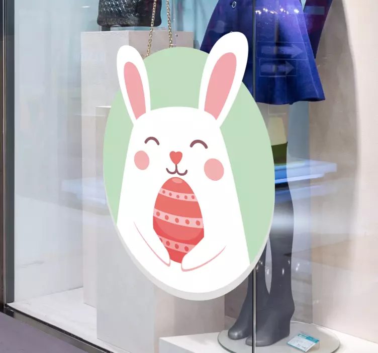 Easter rabbit wall sticker - TenStickers