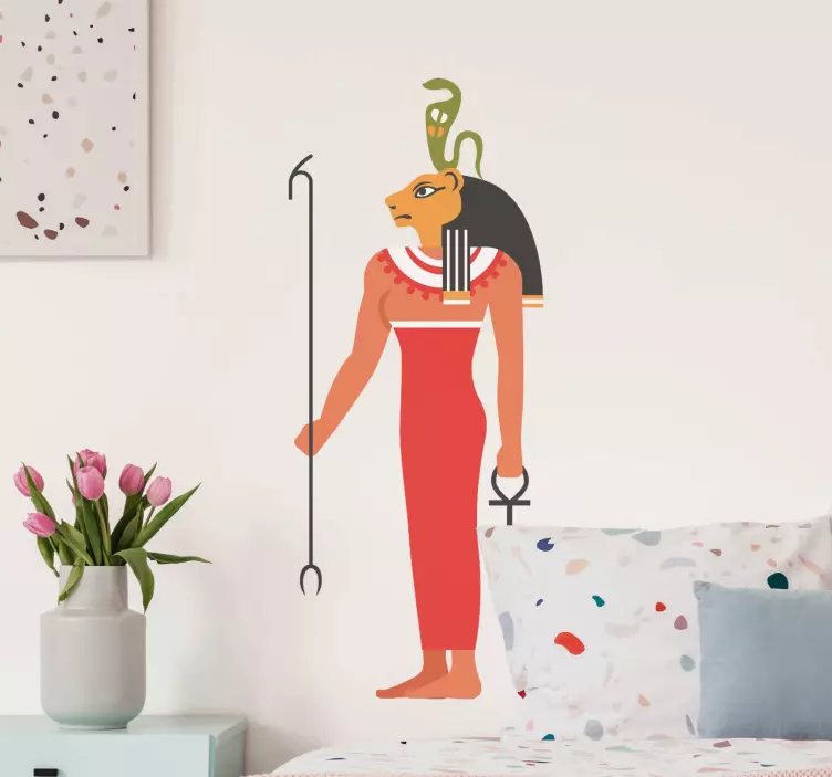 Egyptian god Sekhmet Politics Stickers - TenStickers