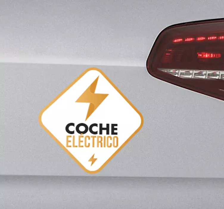 Electric sign car vinyl sticker - TenStickers