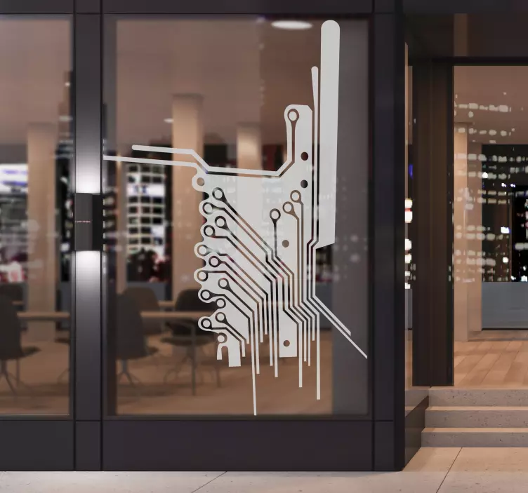 Electronic Circuit Wall Sticker - TenStickers