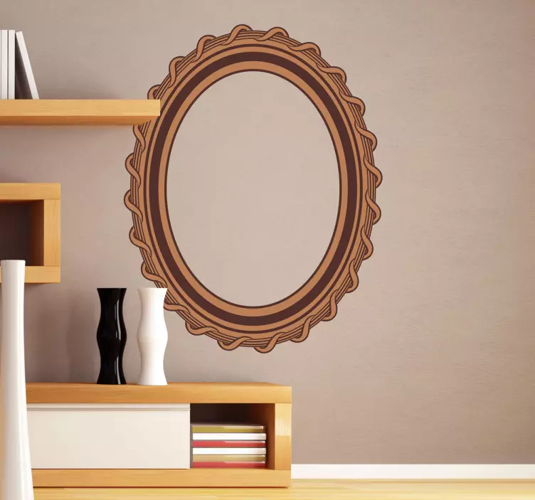 Elliptical Deco Frame Sticker - TenStickers