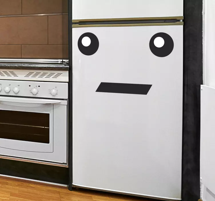 Emoticon Face Fridge Sticker - TenStickers
