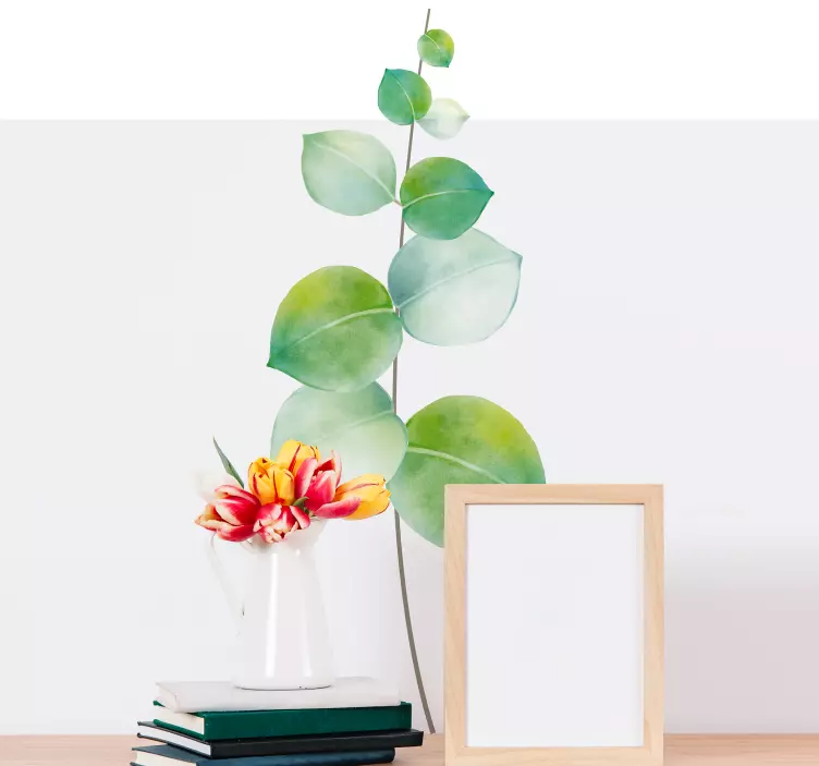 Eucalyptus illustration wall sticker - TenStickers