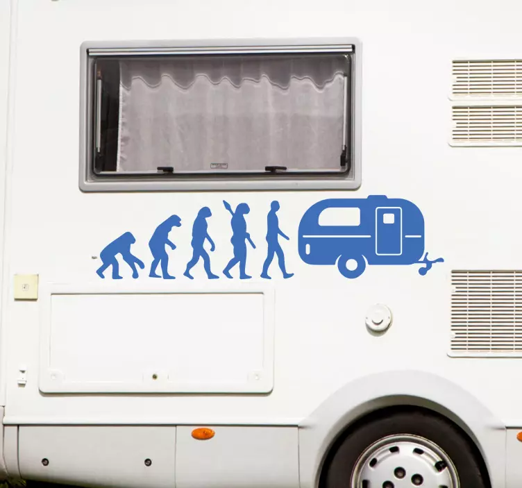Evolution caravan car sticker - TenStickers