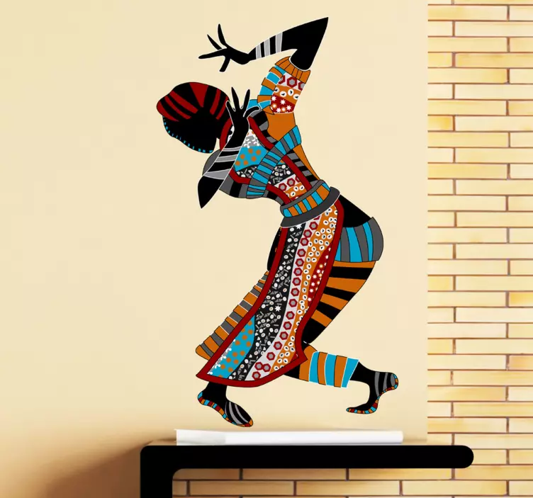 Exotic Lady Dancer Wall Sticker - TenStickers