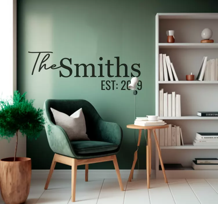 Family Name custom sticker - TenStickers