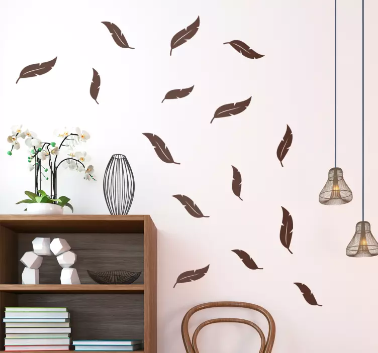 Feathers animal wall sticker - TenStickers