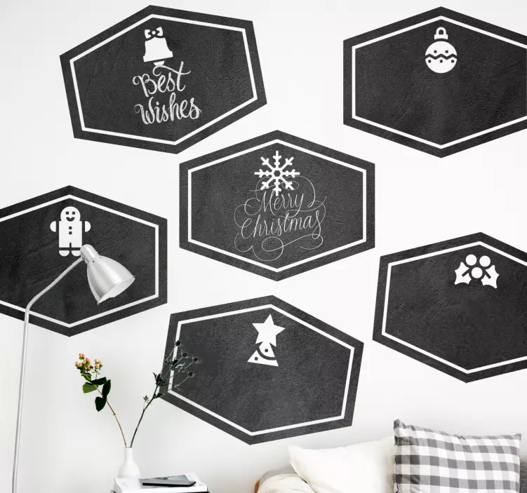 Festive Seasonal Designs chalkboard sticker - TenStickers