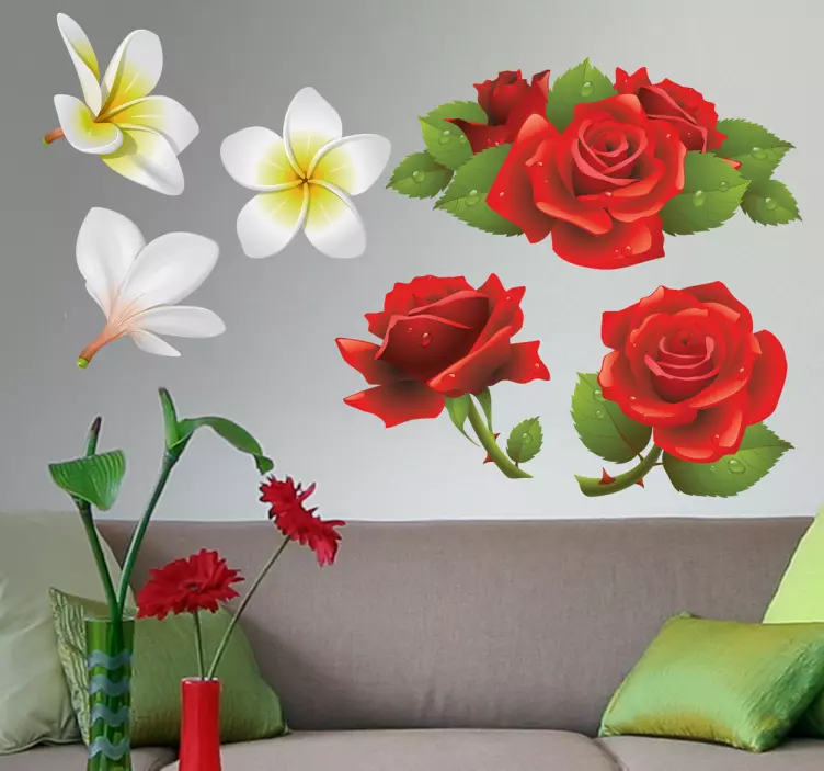 Flower Decal Collection - TenStickers