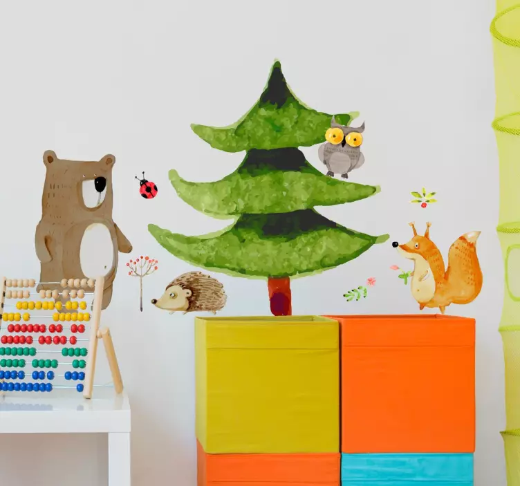 Forest Animals Wall Sticker - TenStickers