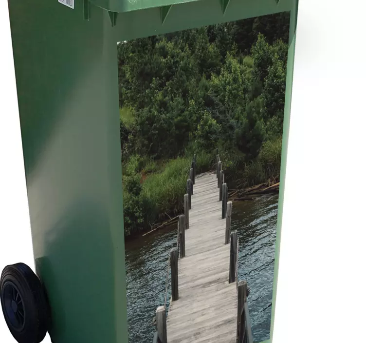 Forest path Container sticker - TenStickers