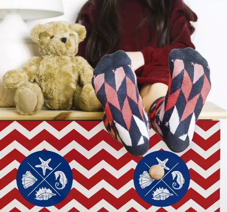 Furniture closet boarder sticker - TenStickers