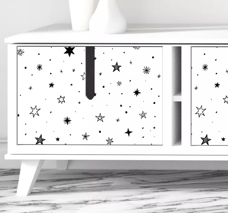 Furniture sticker starry pattern design - TenStickers