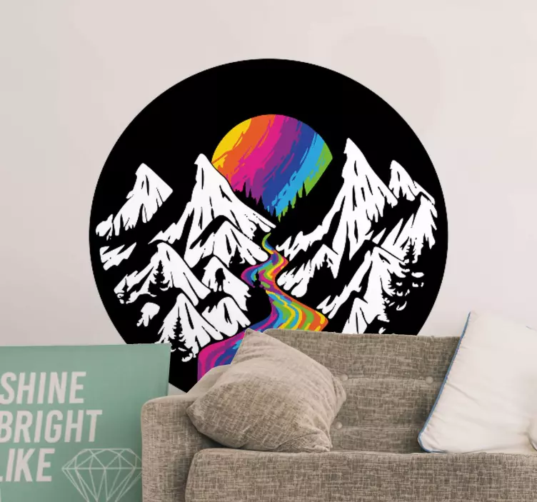Galaxy hourglass space wall sticker - TenStickers