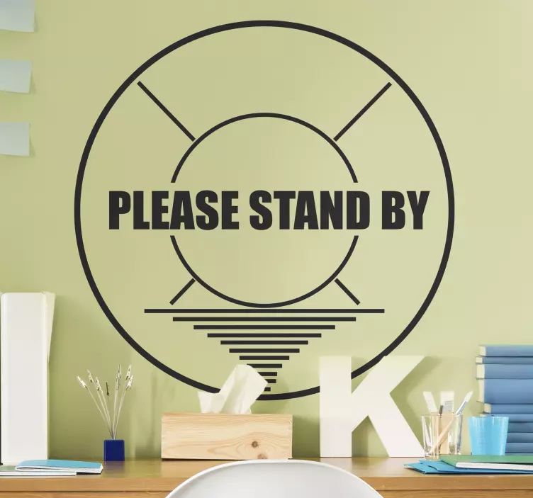 Gaming please stand by video game sticker - TenStickers