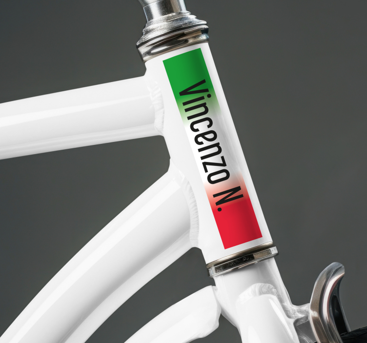 "Giro" personalized name cycling sticker - TenStickers
