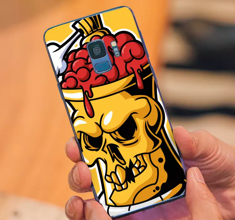 Graffiti skull spray can Samsung sticker - TenStickers