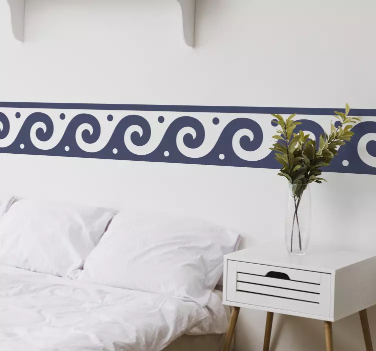 Greek style wall border sticker - TenStickers