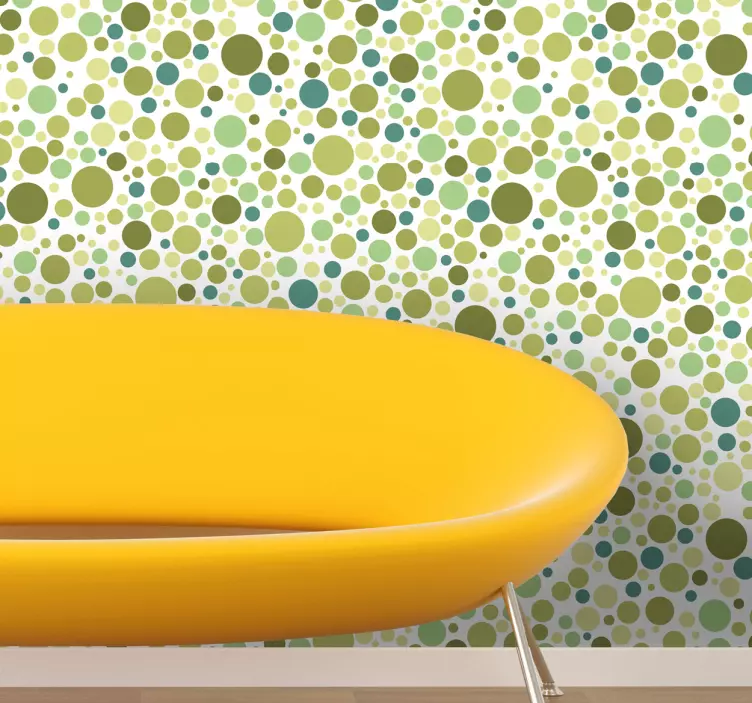 Green Circles Vinyl Sheet Sticker - TenStickers