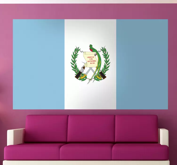 Guatemala Flag Sticker - TenStickers