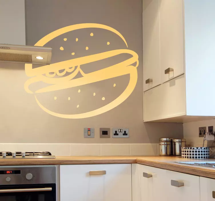 Hamburger Sandwich Decal - TenStickers