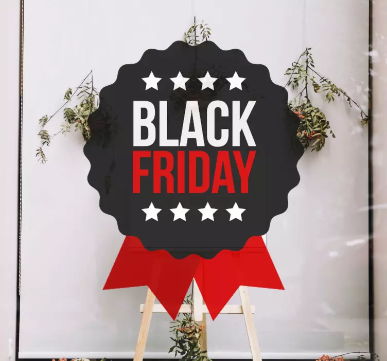 Headband form black friday stickers - TenStickers