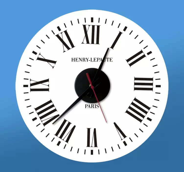 Henry Lepaute watch wall clock sticker - TenStickers