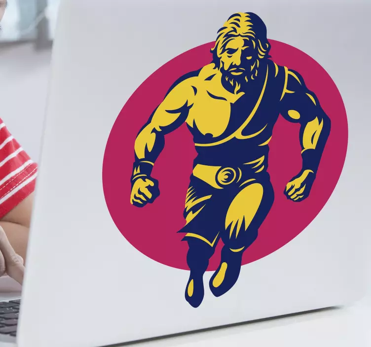 Hercules Strong laptop sticker - TenStickers