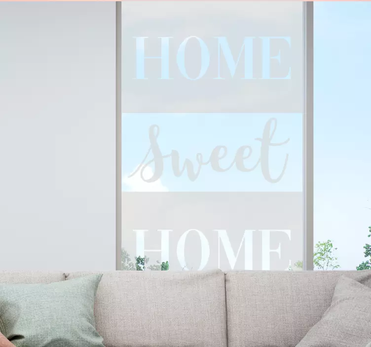 Home Sweet Home original window sticker - TenStickers