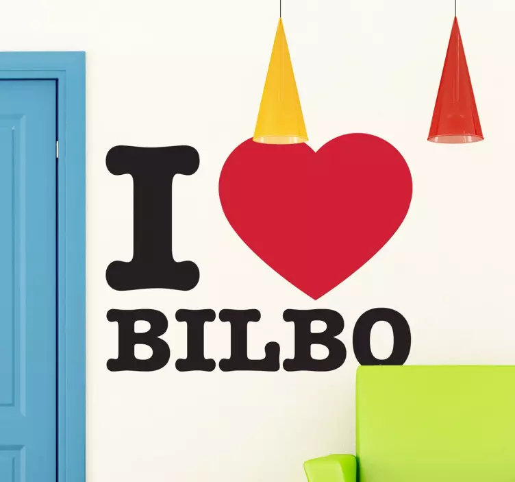 I love Bilbo wall sticker - TenStickers