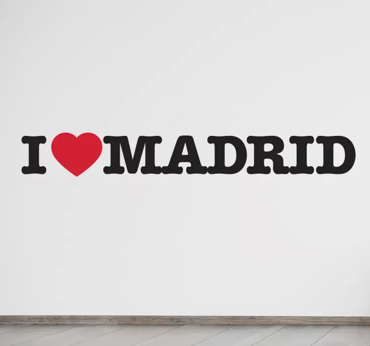 I Love Madrid Sticker - TenStickers