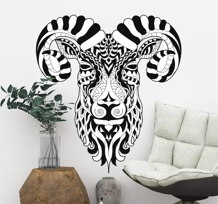 Ibex wild animal wall decal - TenStickers