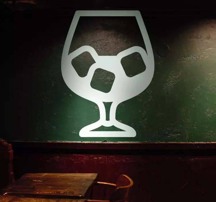 Ice on Glass Monochrome Sticker - TenStickers