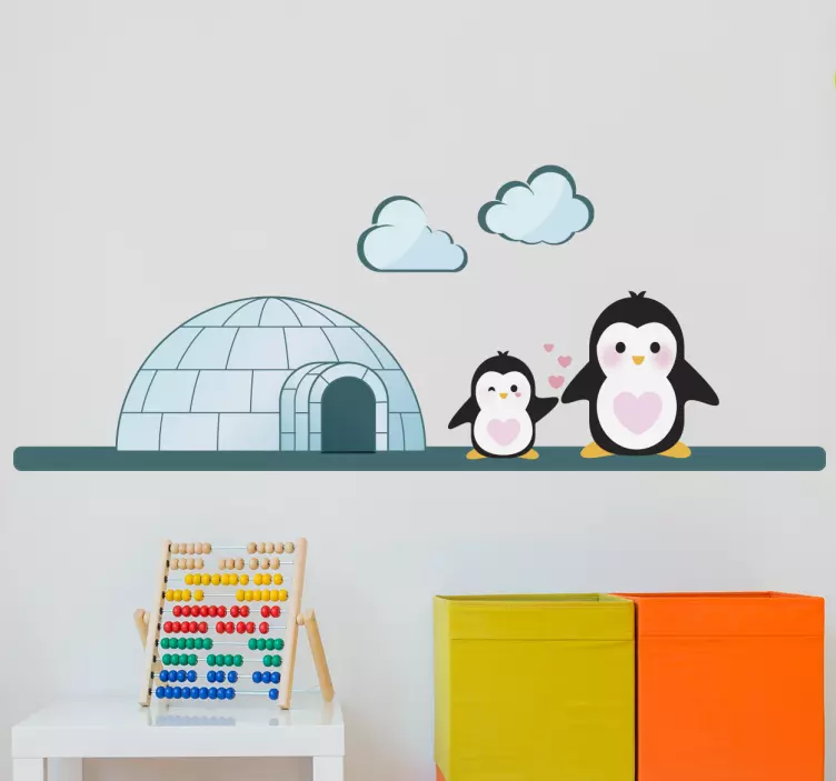 Igloo for kids wall stickers for kid - TenStickers