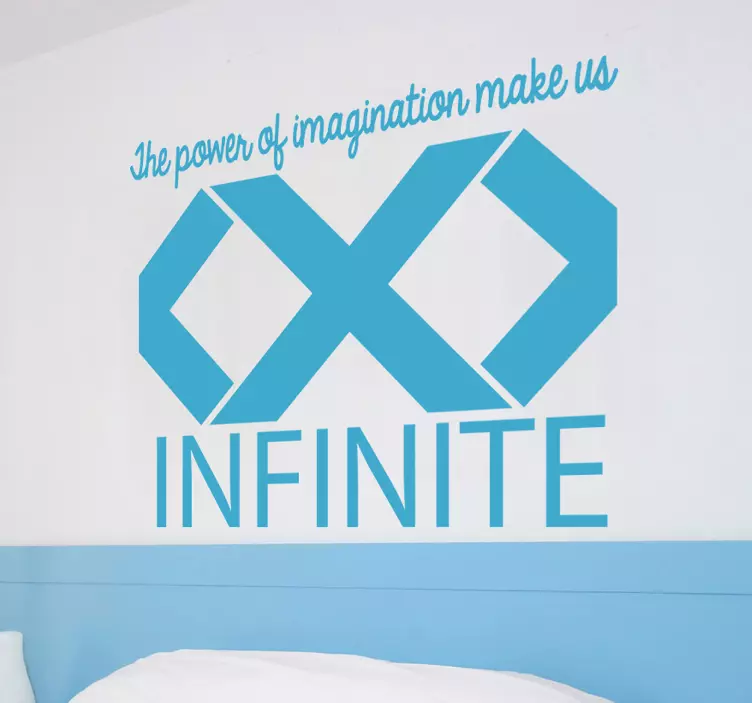Decorative infinity symbol motivational sticker - TenStickers