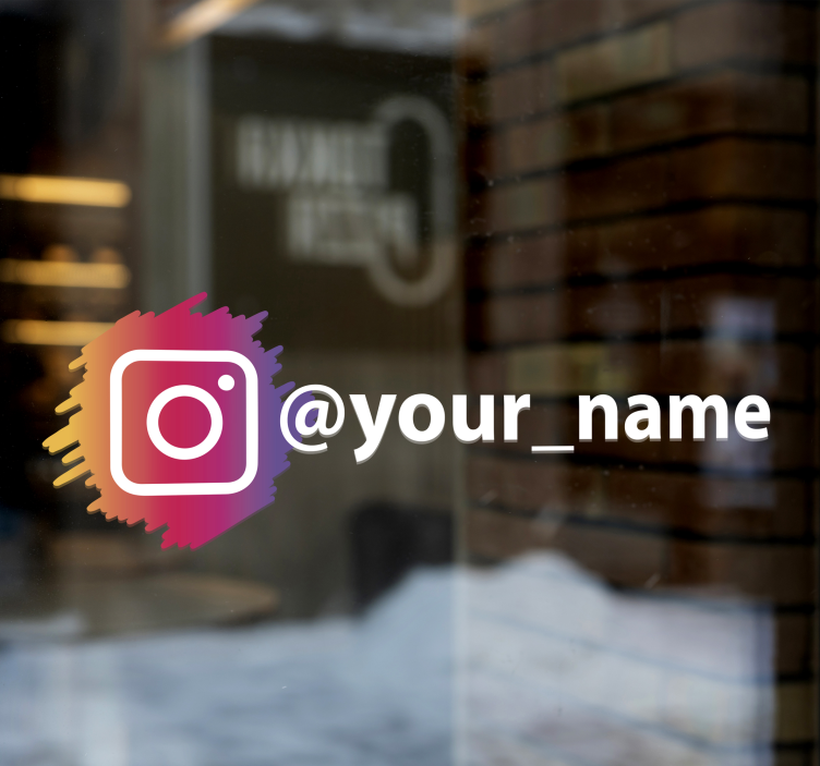 Instagram social media logo  vinyl sign - TenStickers