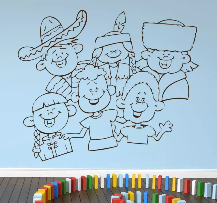 International Children Sticker - TenStickers