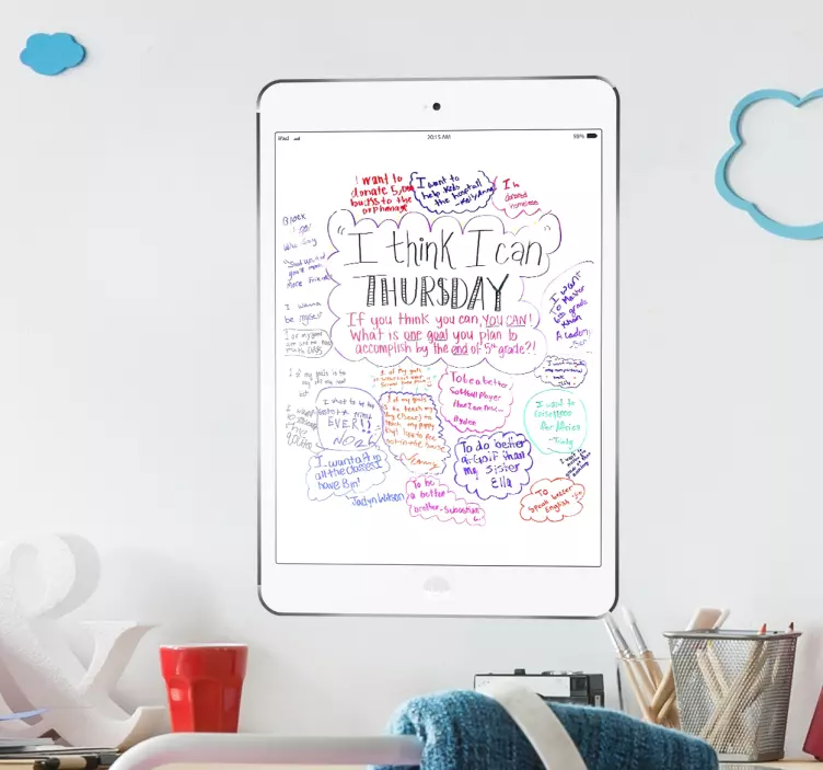 iPad Air Whiteboard Sticker - TenStickers
